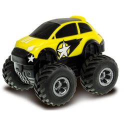 auto-na-baterie-mini-monster-4x4-zlute-reeltoys
