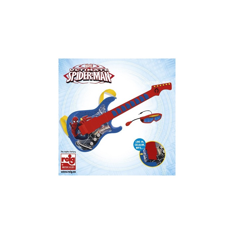 detska-elektronicka-kytara-s-brylemi-s-mikrofonem-spider-man-reig-musicales